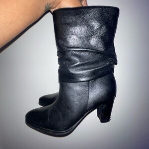 Women's Black Leather Boots